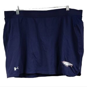 Under Armour Skort Women Active Tennis Athletic Skirt Navy Blue Eagle Mascot UA